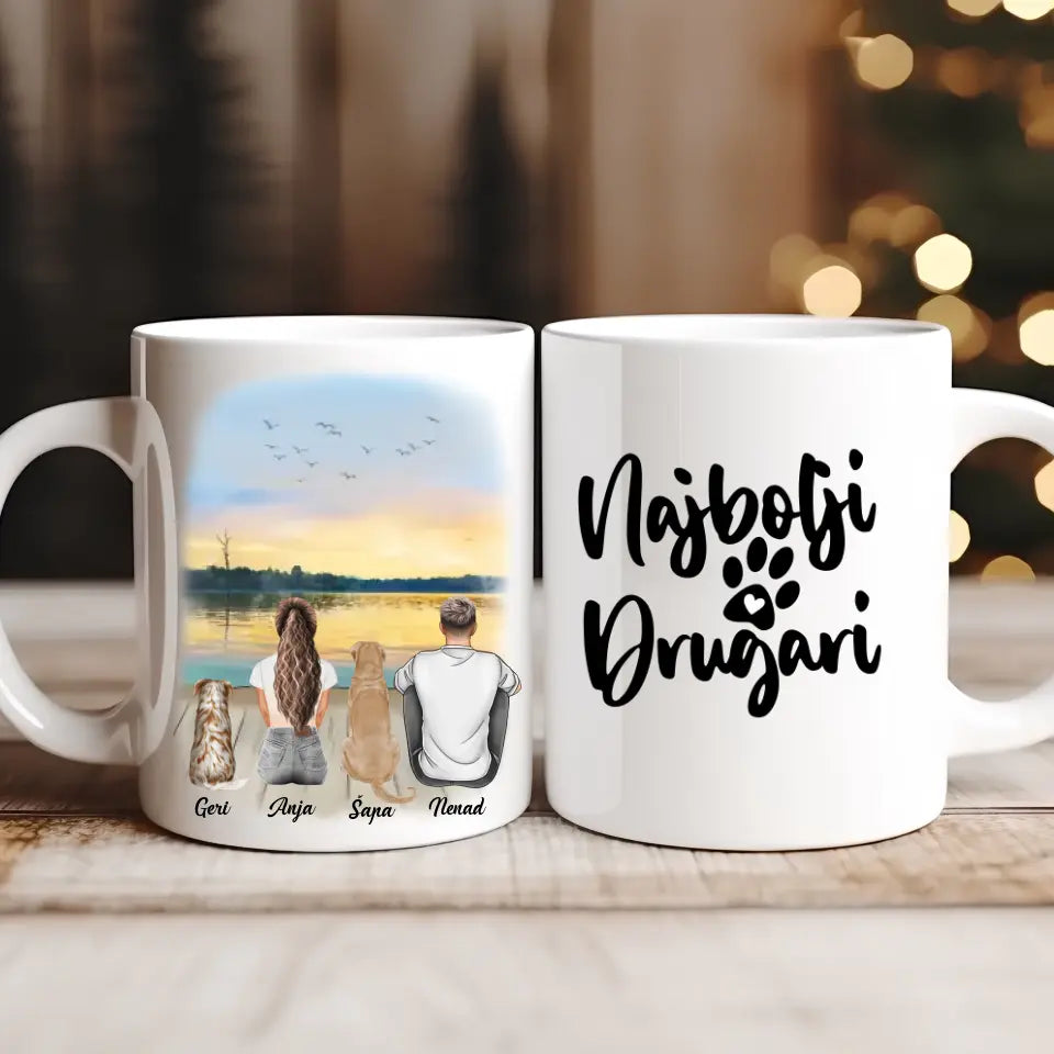 Devojka, Muškarac i Ljubimci - Šoljica