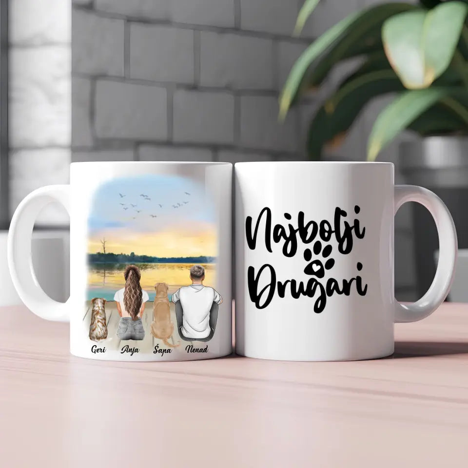 Devojka, Muškarac i Ljubimci - Šoljica