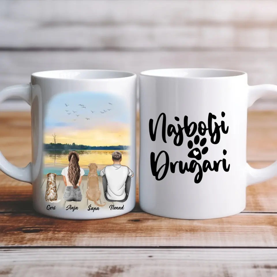 Devojka, Muškarac i Ljubimci - Šoljica