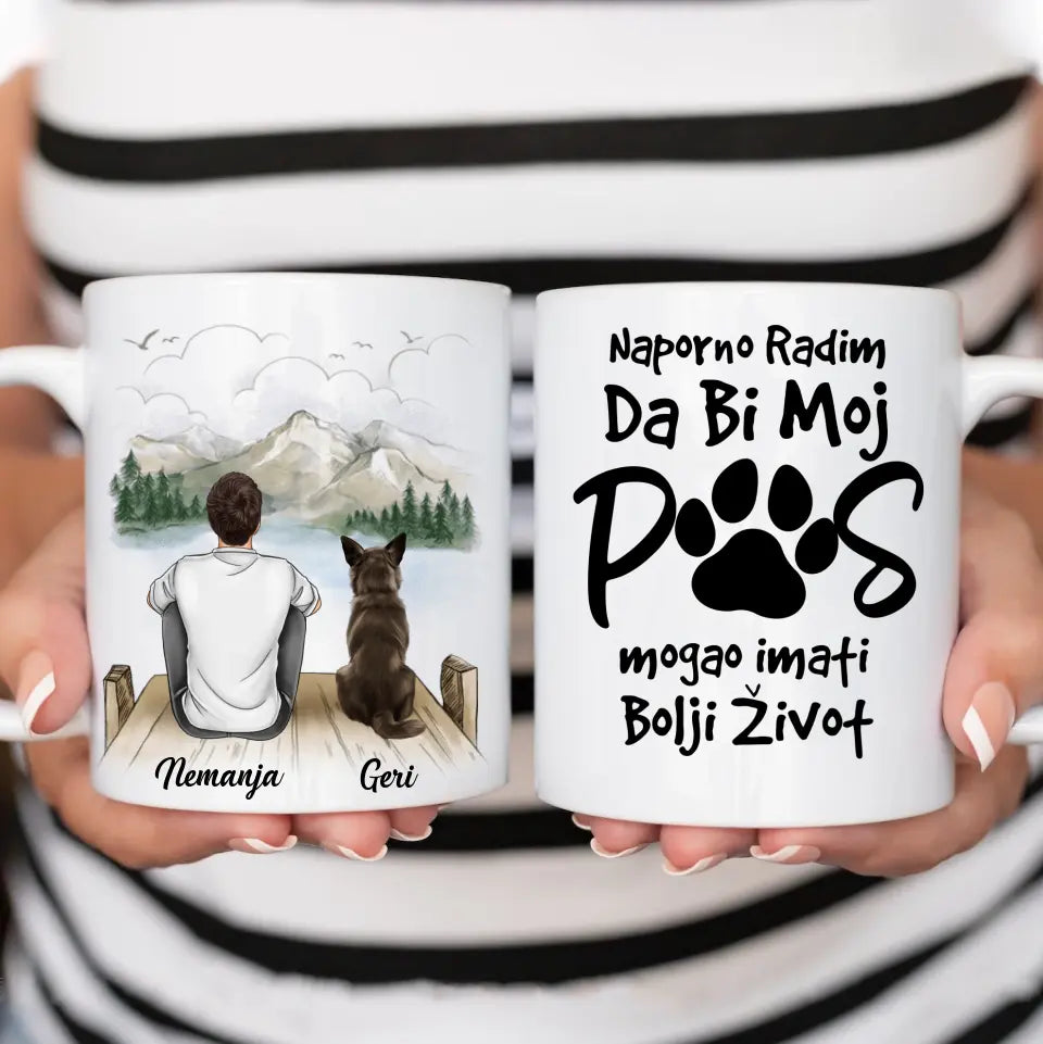 Dečak i Pas šoljica