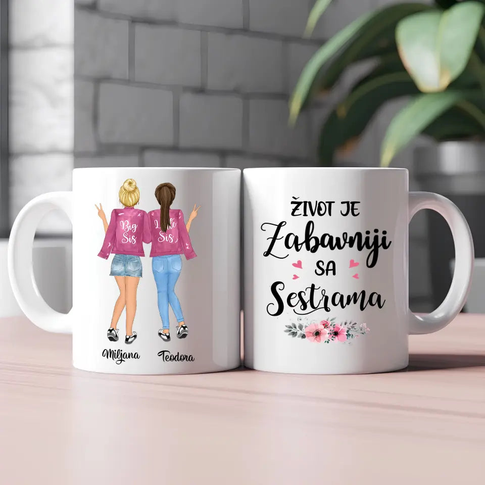 Sestre roze Šoljica