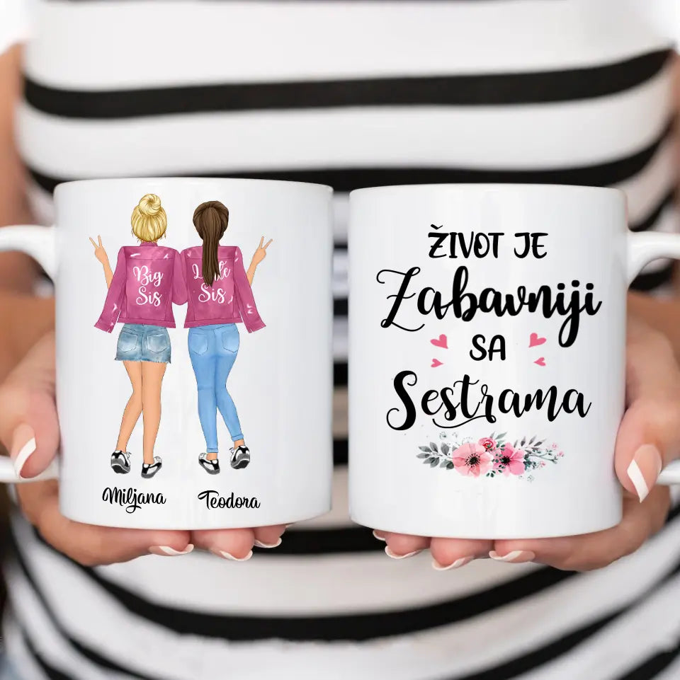 Sestre roze Šoljica
