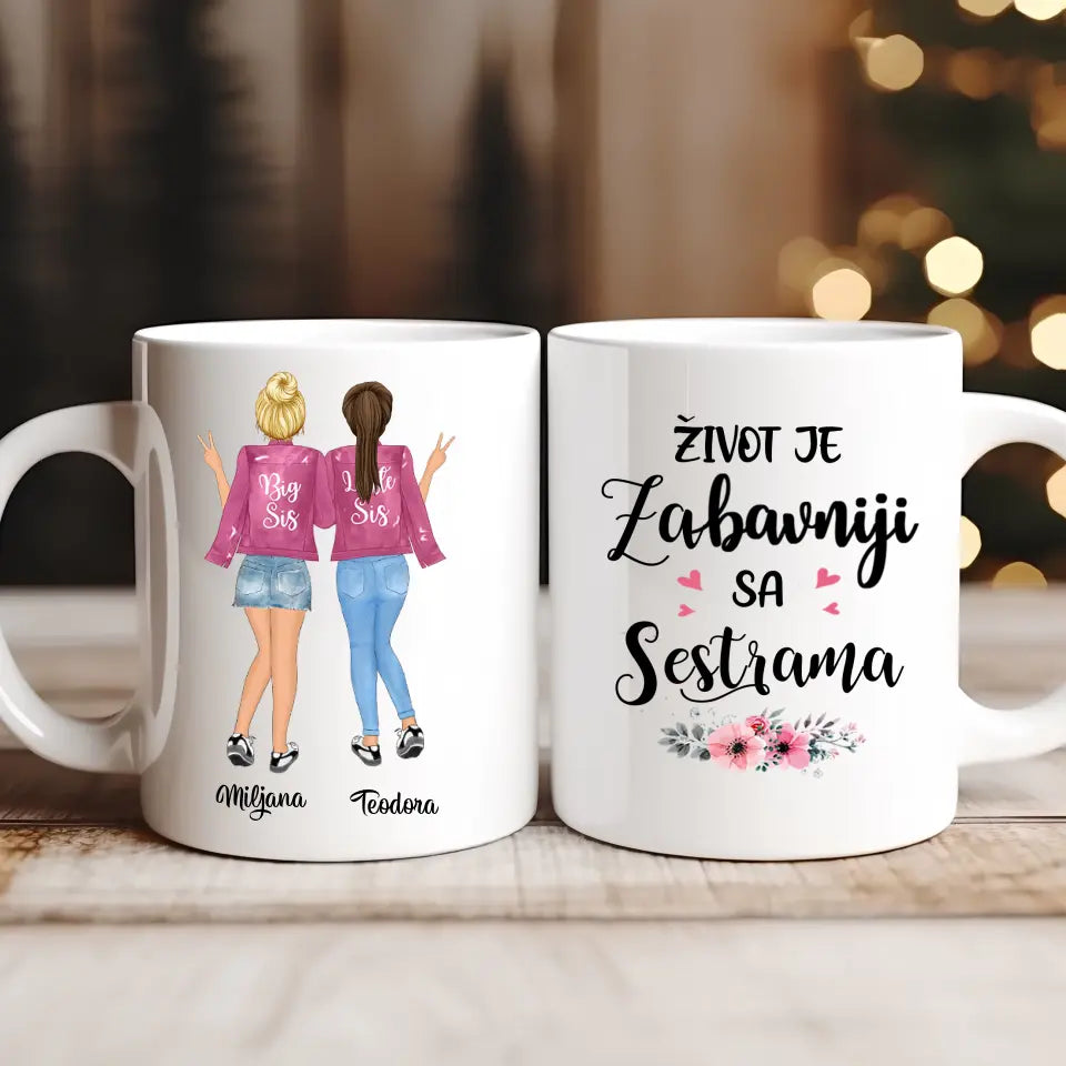 Sestre roze Šoljica