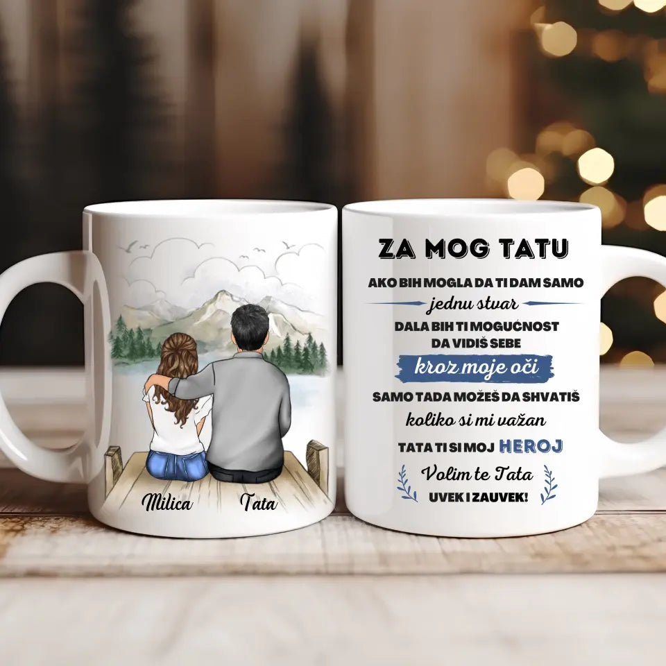 Tata i Ćerka šoljica - za mog tatu