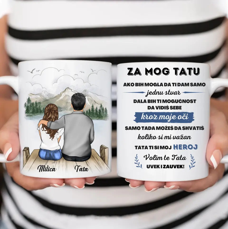 Tata i Ćerka šoljica - za mog tatu