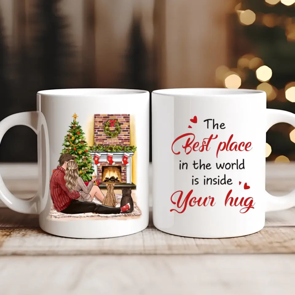 Couple Christmas - sa ljubimcima Šoljica