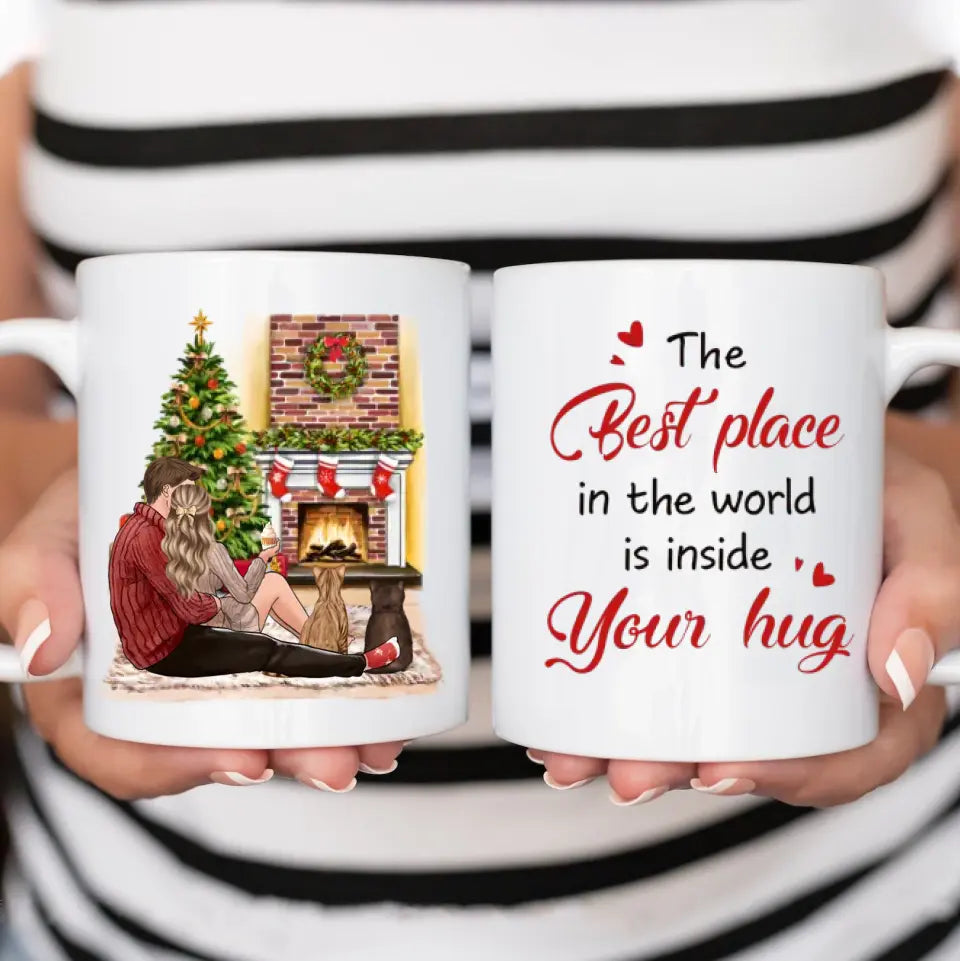 Couple Christmas - sa ljubimcima Šoljica