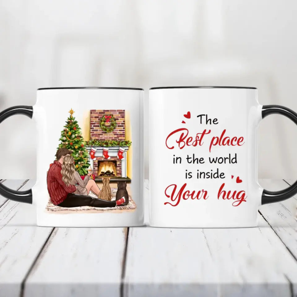 Couple Christmas - sa ljubimcima Šoljica