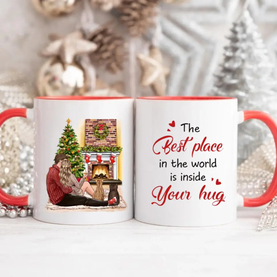 Couple Christmas - sa ljubimcima Šoljica