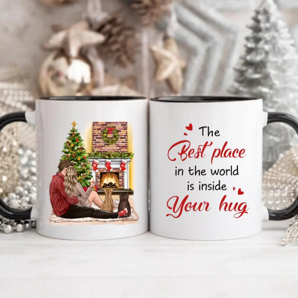 Couple Christmas - sa ljubimcima Šoljica