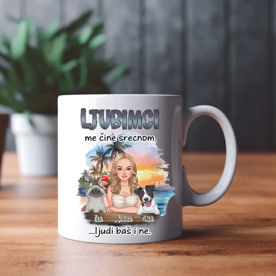 Ljubimci me čine srećnom - Šoljica