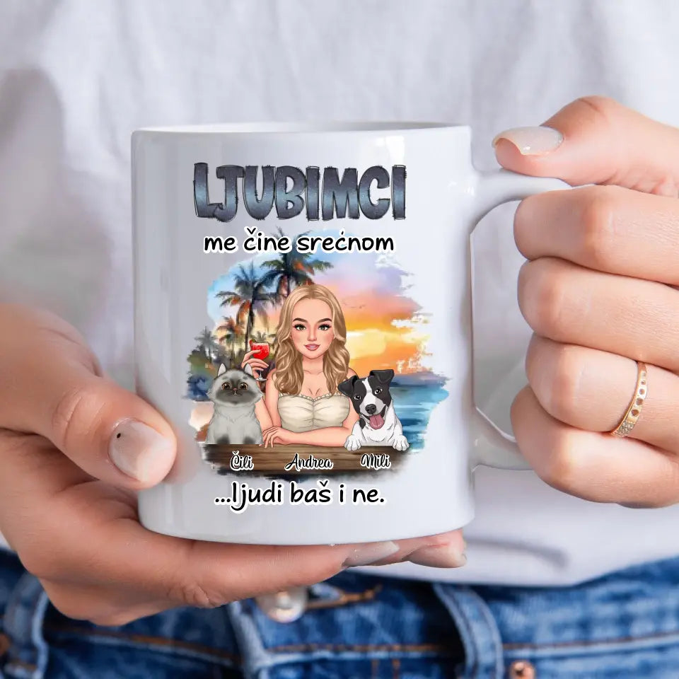 Ljubimci me čine srećnom - Šoljica