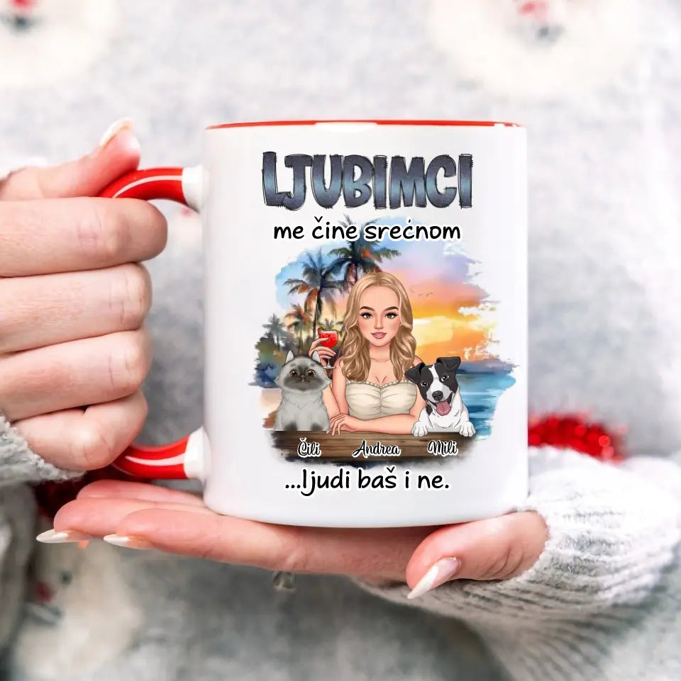 Ljubimci me čine srećnom - Šoljica