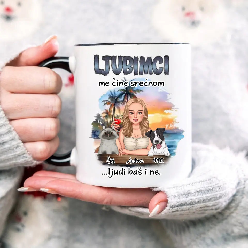 Ljubimci me čine srećnom - Šoljica