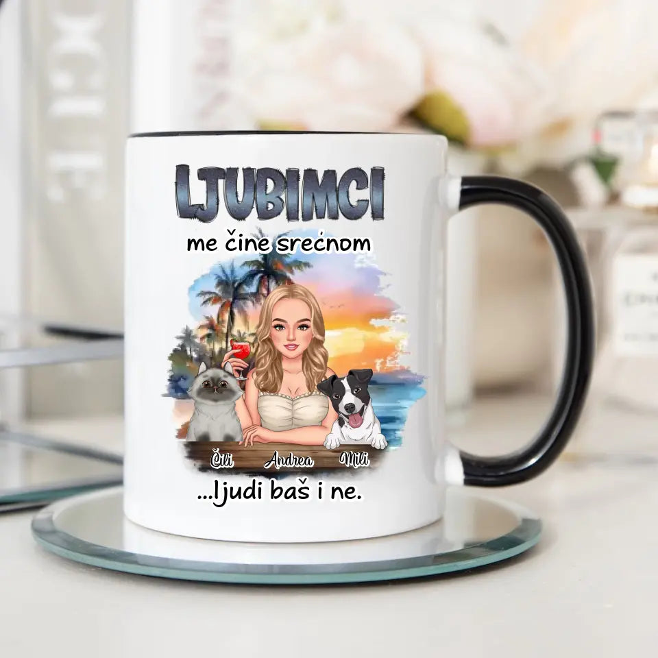 Ljubimci me čine srećnom - Šoljica