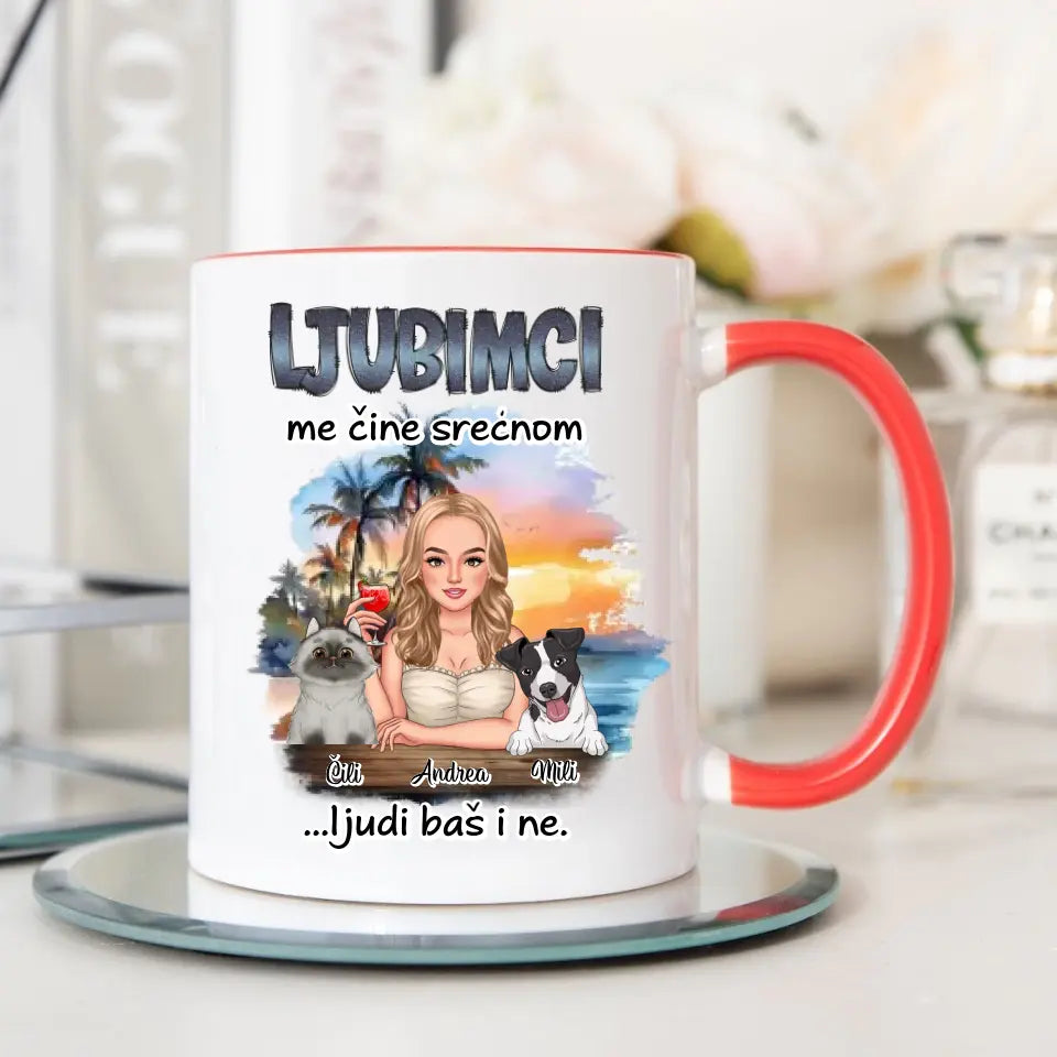 Ljubimci me čine srećnom - Šoljica