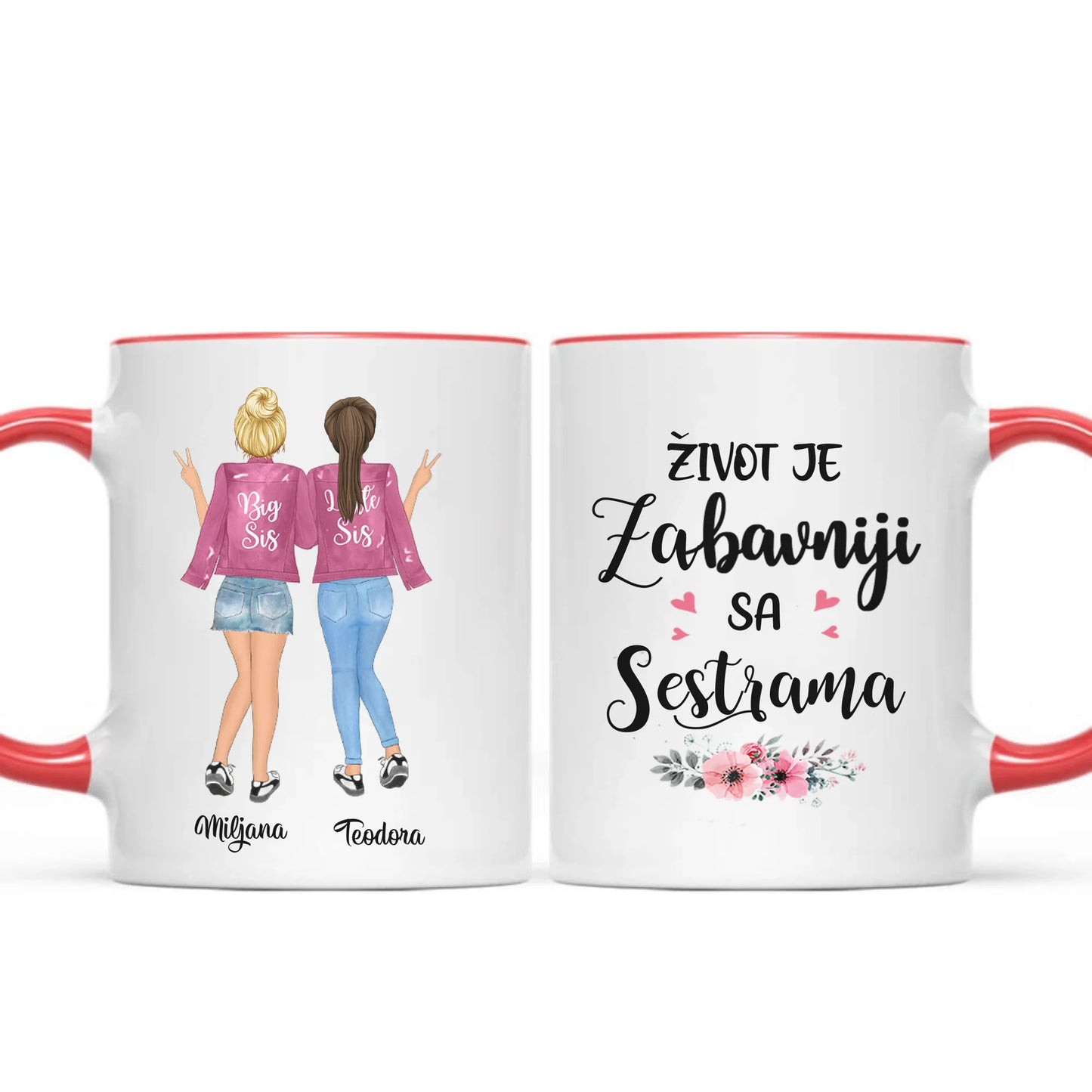 Sestre roze Šoljica