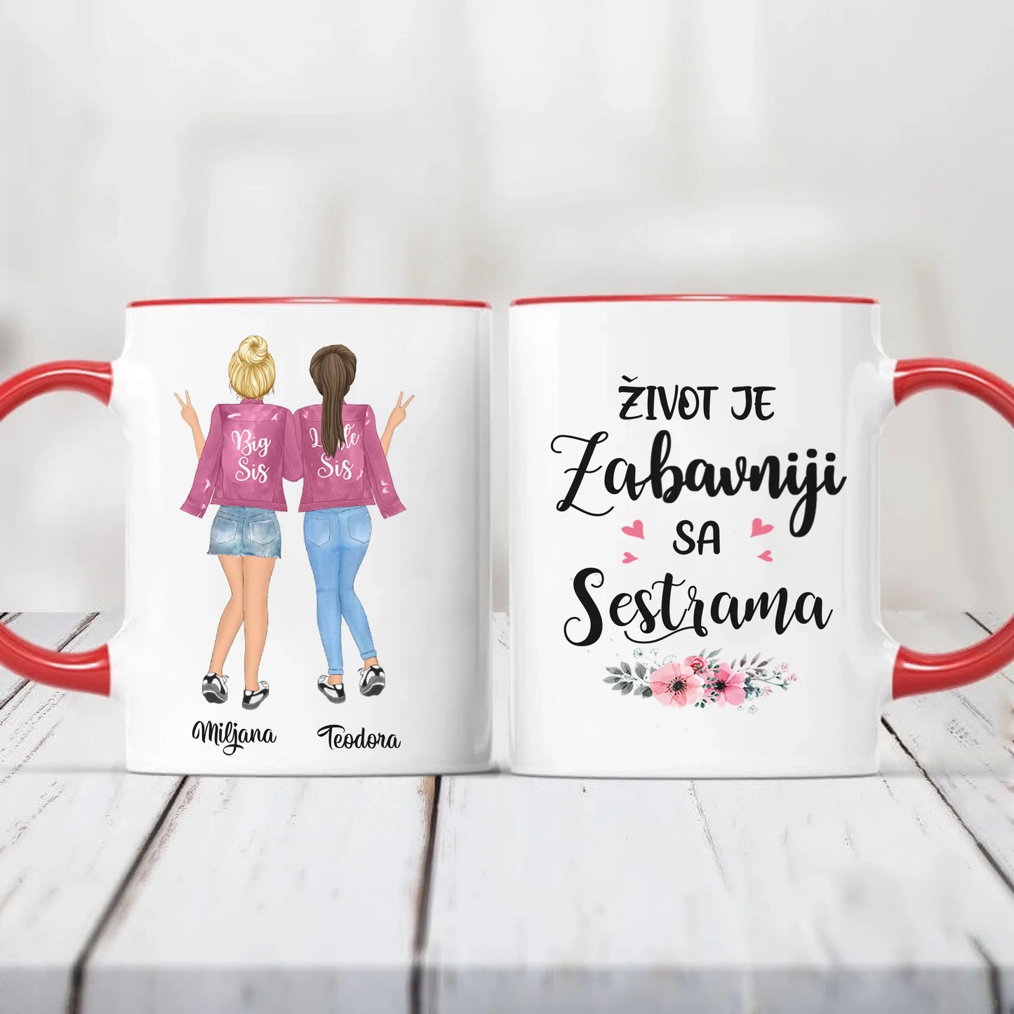 Sestre roze Šoljica
