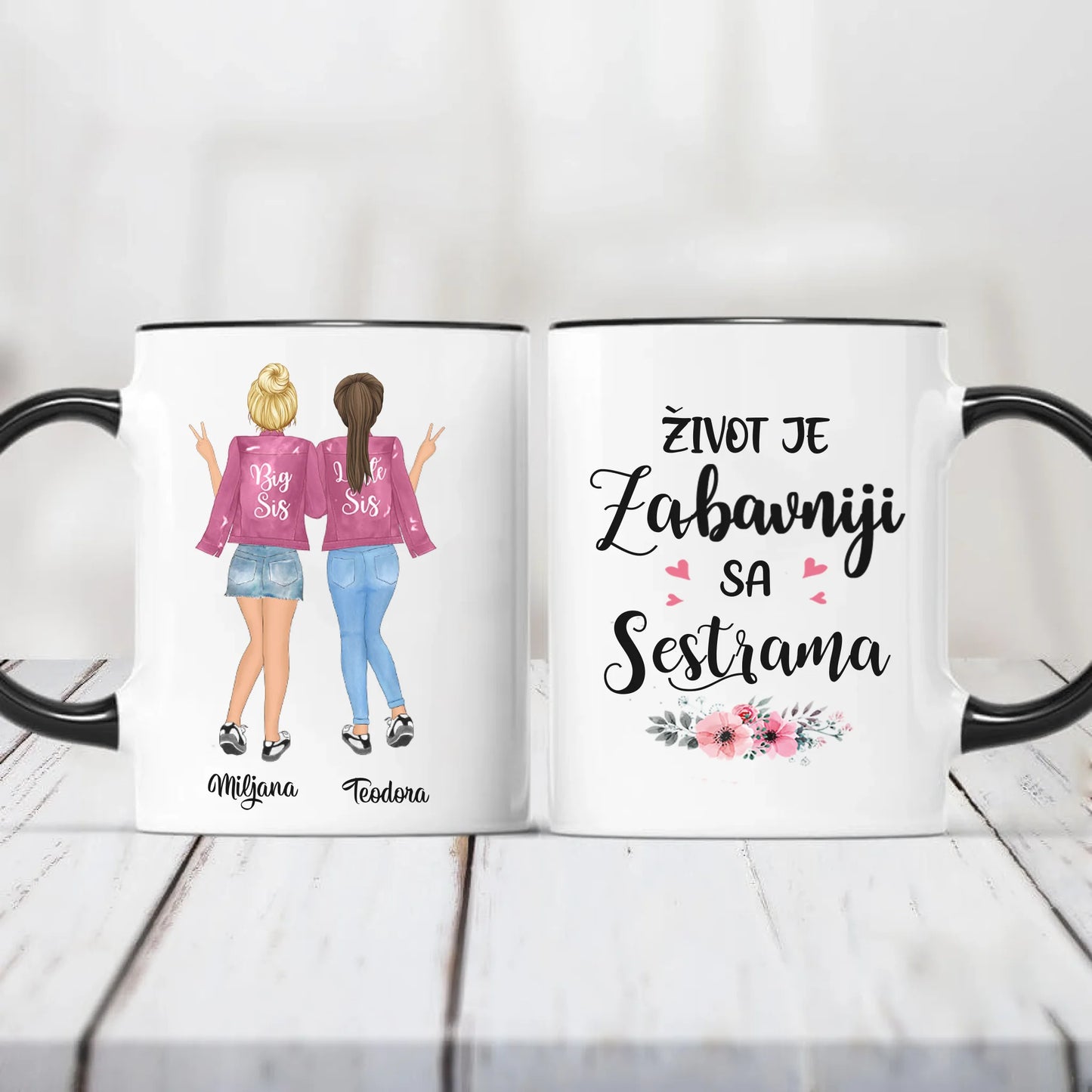 Sestre roze Šoljica