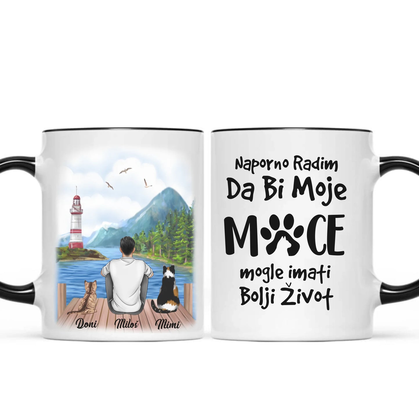 Muškarac i Mačke Šoljica