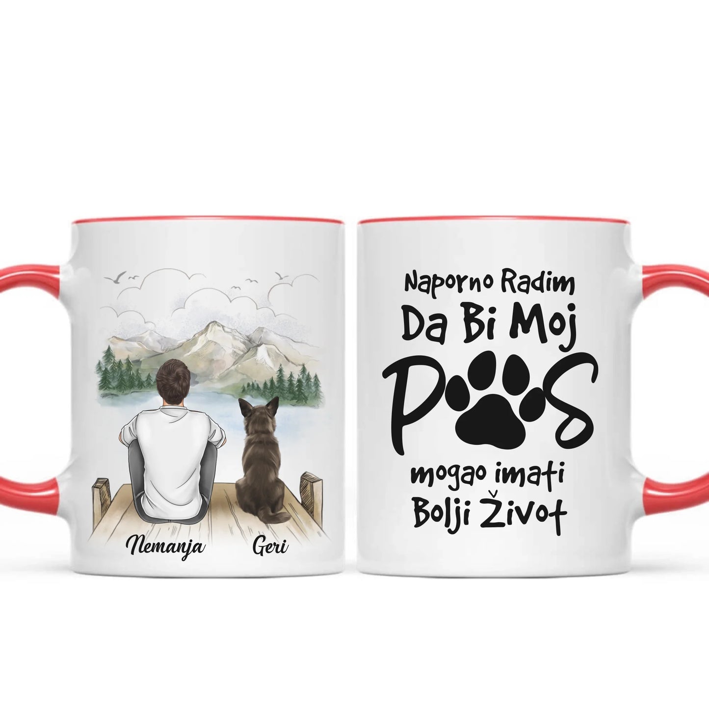 Dečak i Pas šoljica