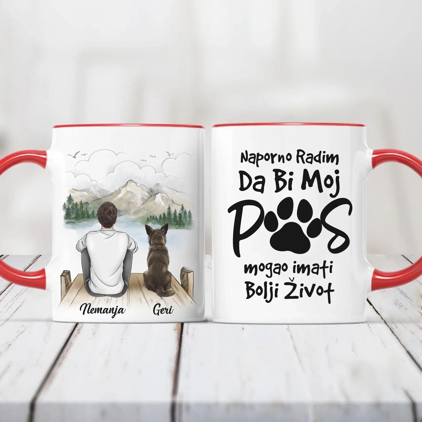 Dečak i Pas šoljica