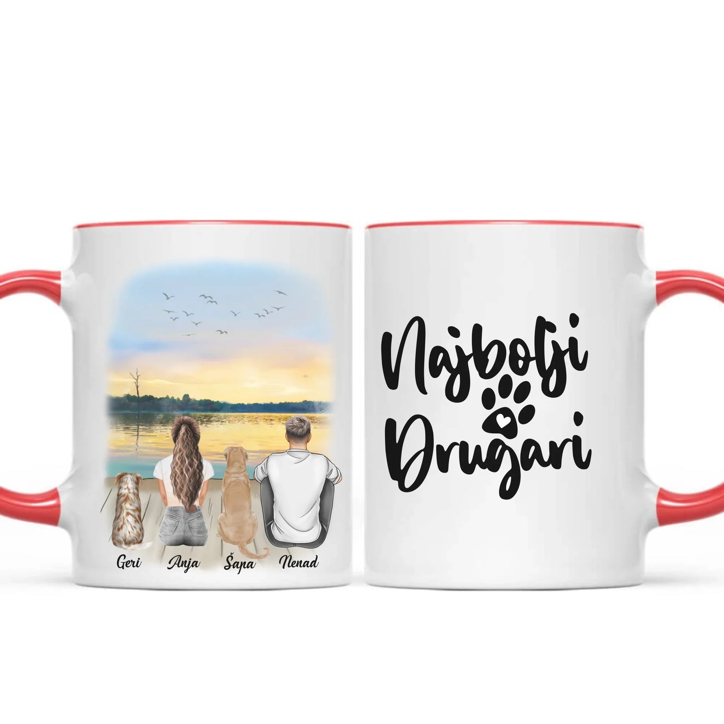 Devojka, Muškarac i Ljubimci - Šoljica