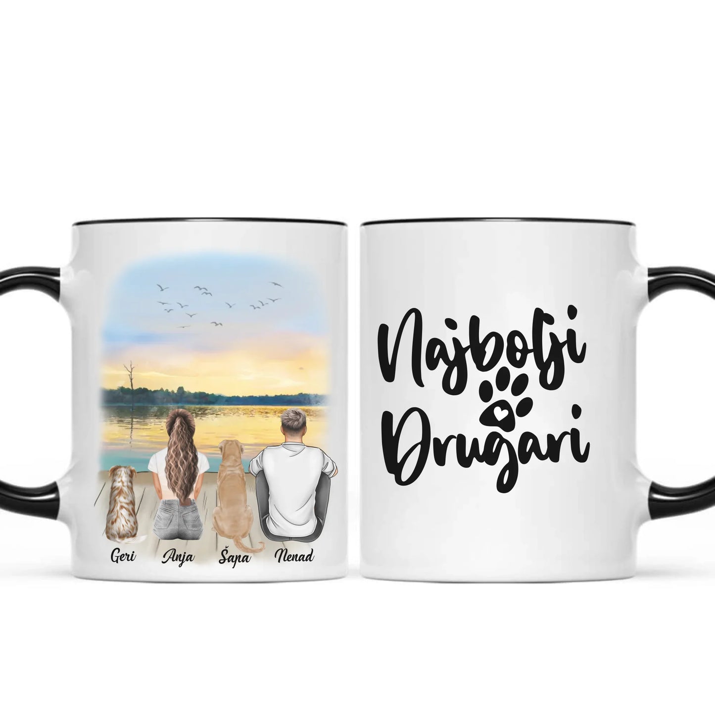 Devojka, Muškarac i Ljubimci - Šoljica