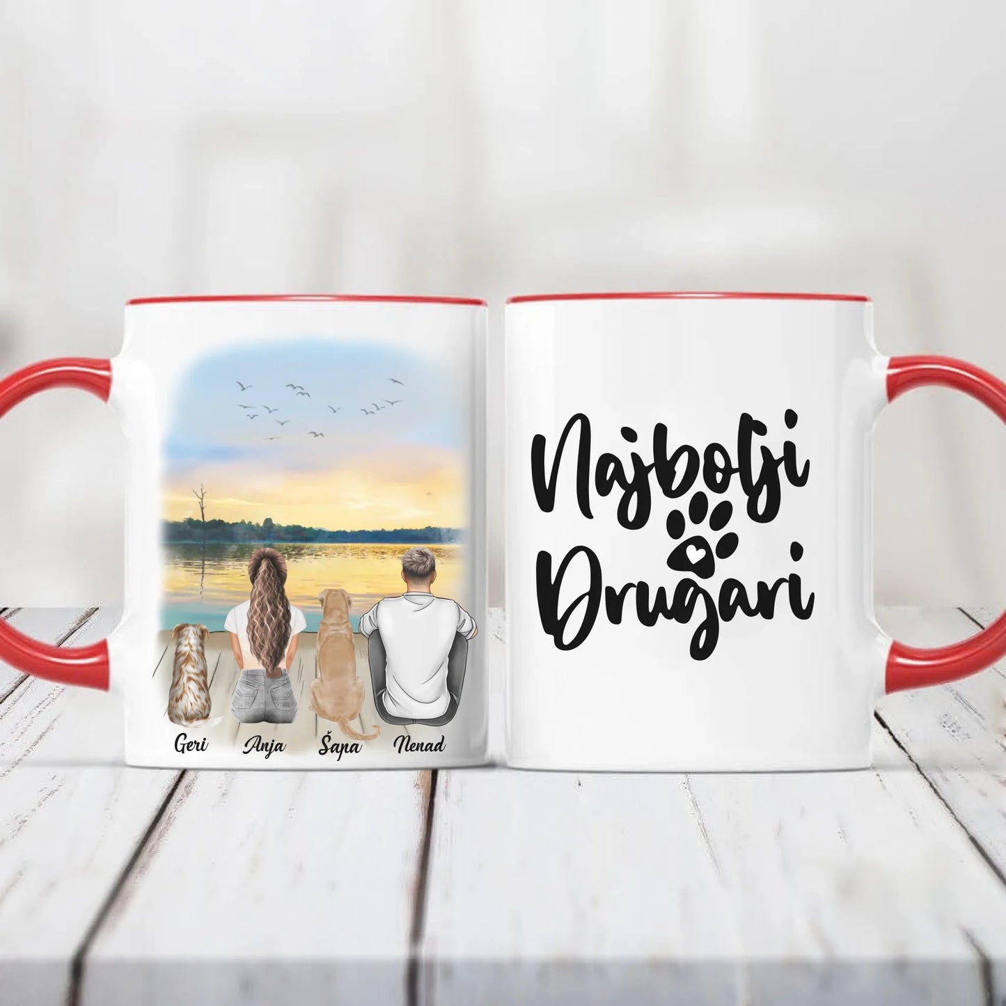 Devojka, Muškarac i Ljubimci - Šoljica