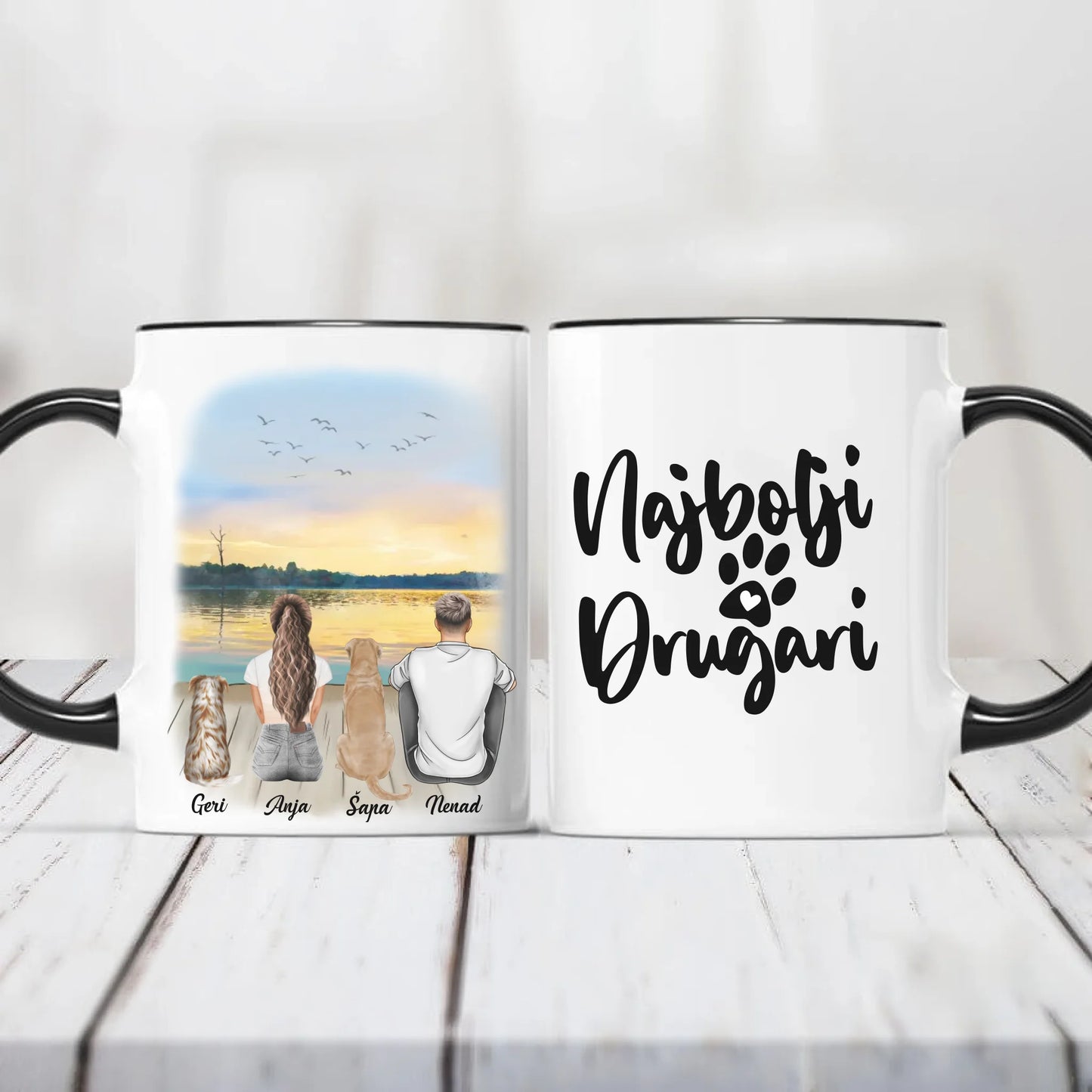 Devojka, Muškarac i Ljubimci - Šoljica