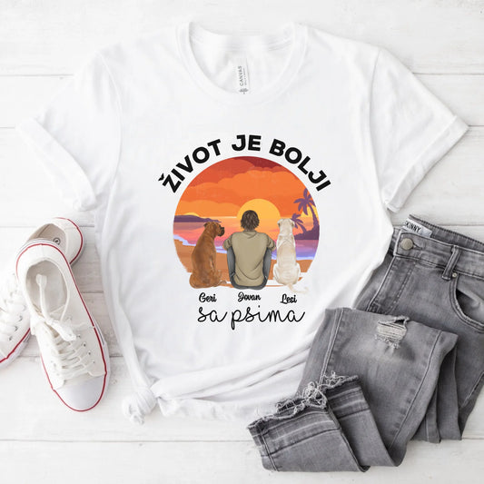 Život je bolji sa psom - Dečak - Majica