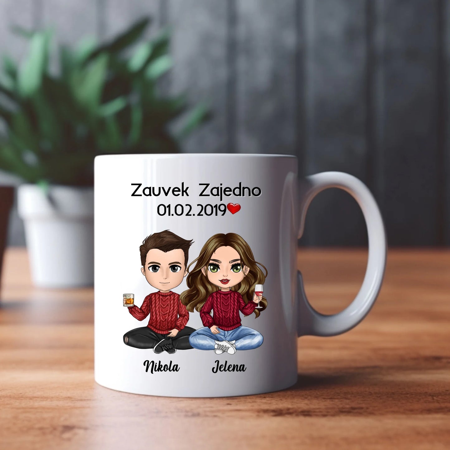 Zauvek zajedno šolja