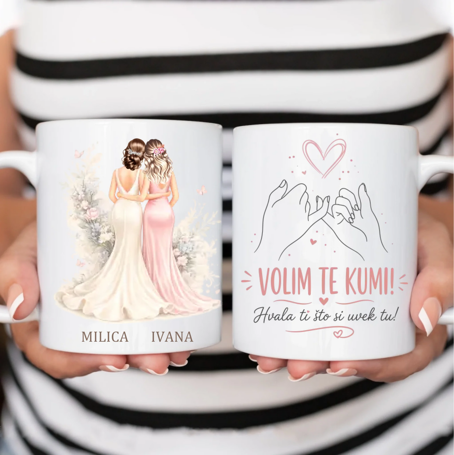 Personalizovana Šoljica za Kumu - Volim te Kumi