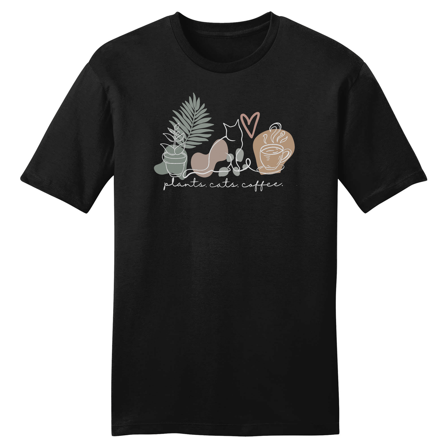 Plants, cats, coffee Majica