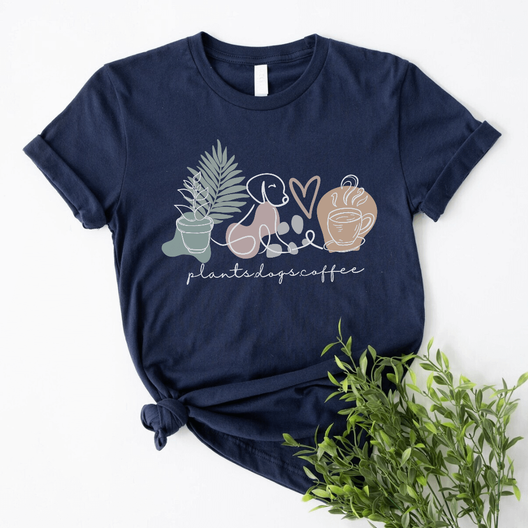 Plants, dogs, coffee Majica