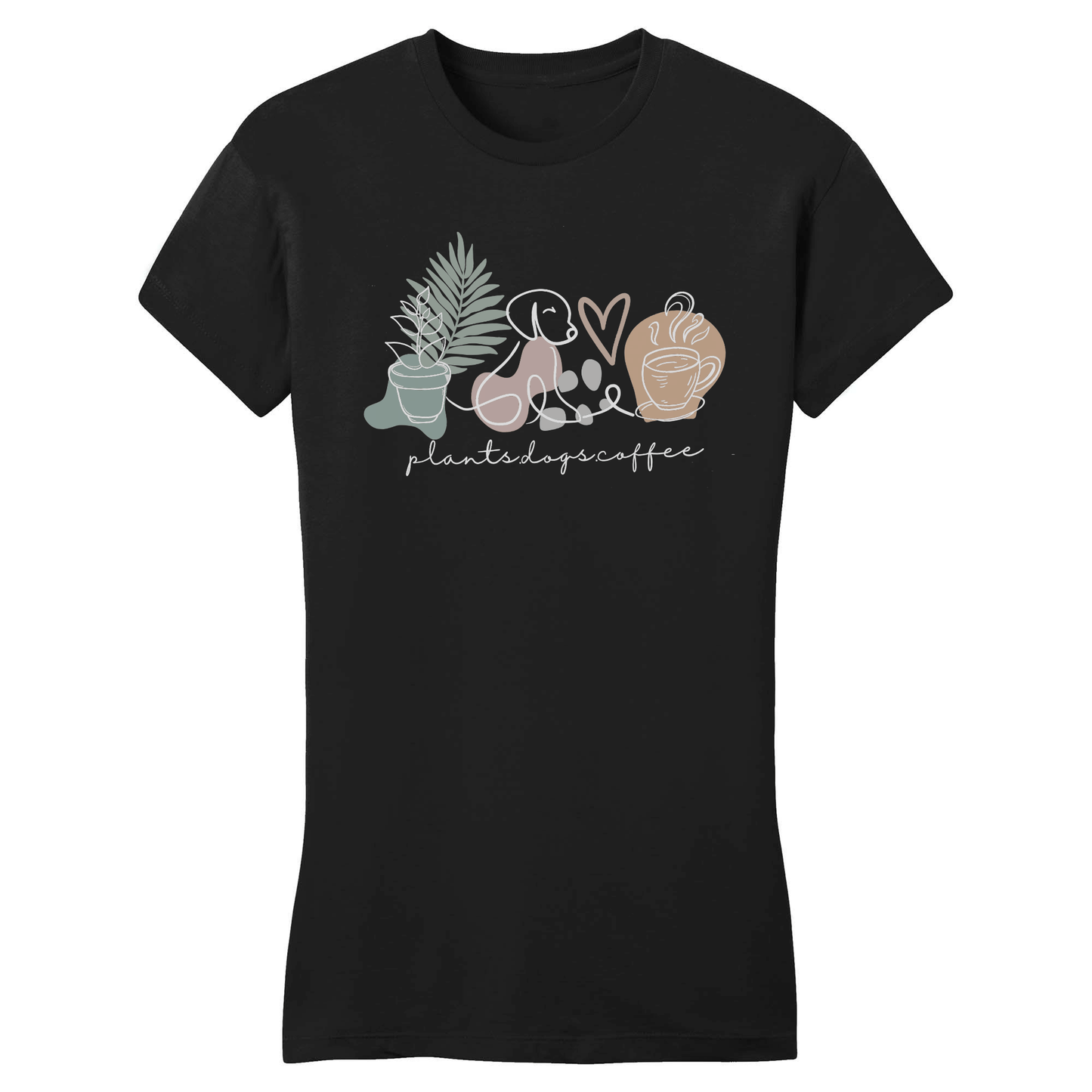 Plants, dogs, coffee Majica