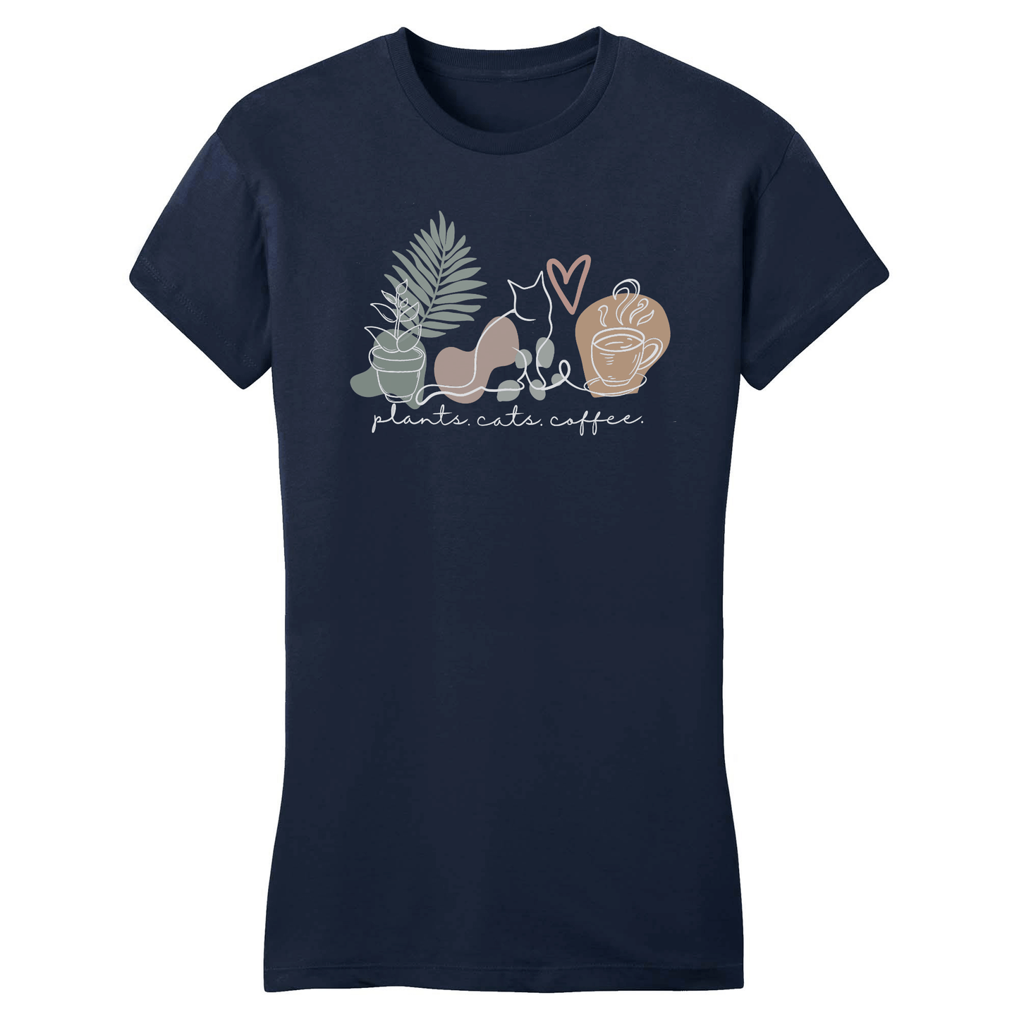 Plants, cats, coffee Majica