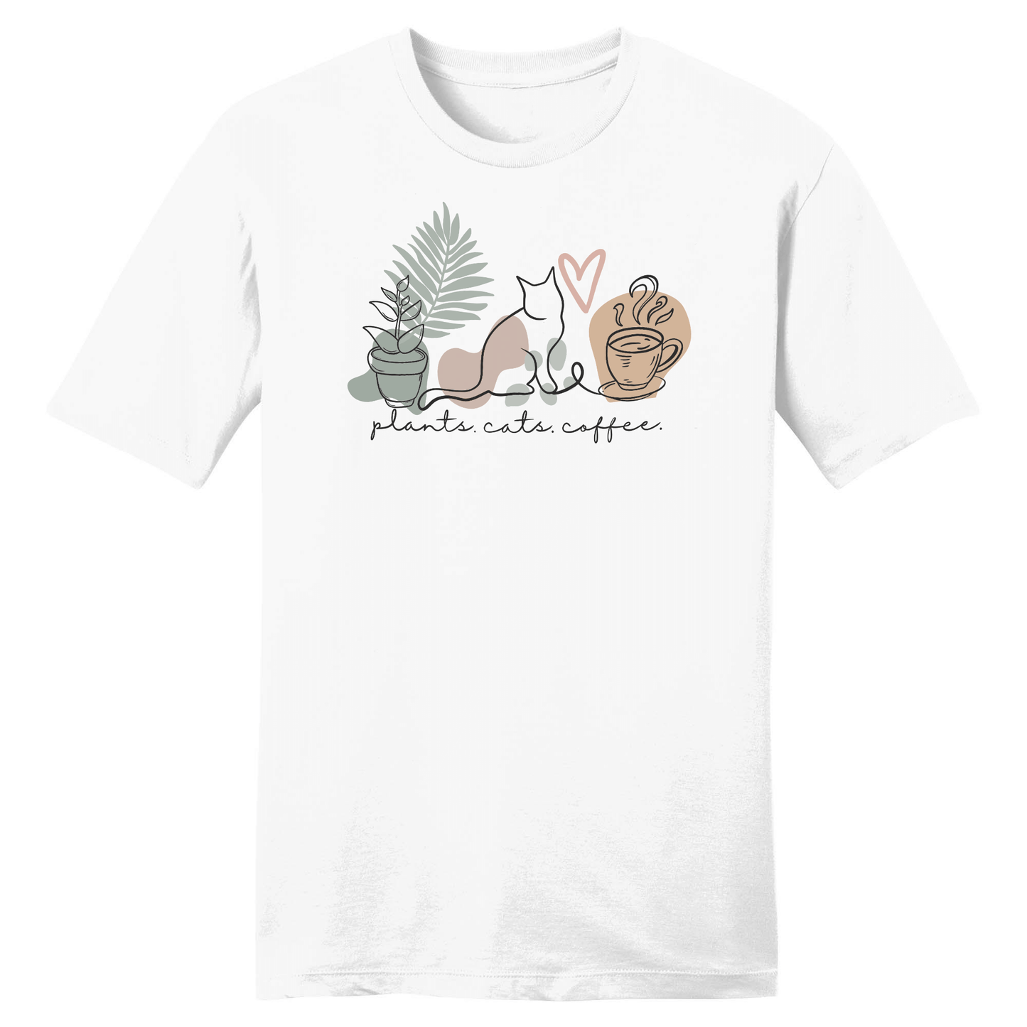 Plants, cats, coffee Majica