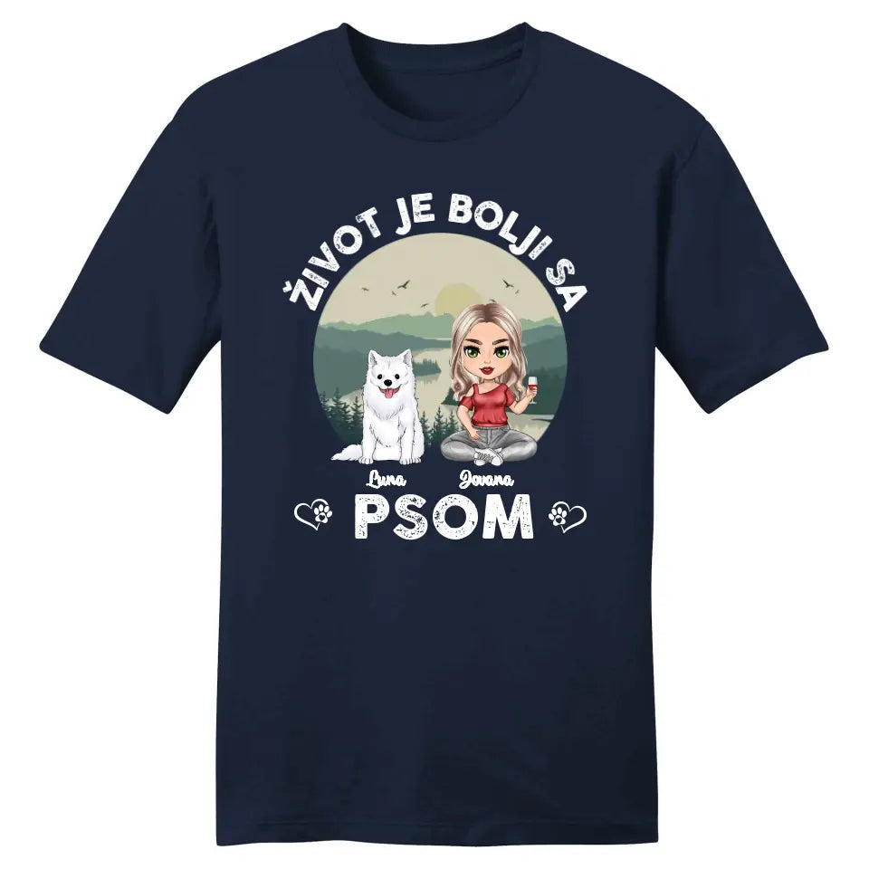 Život je bolji sa psom Majica