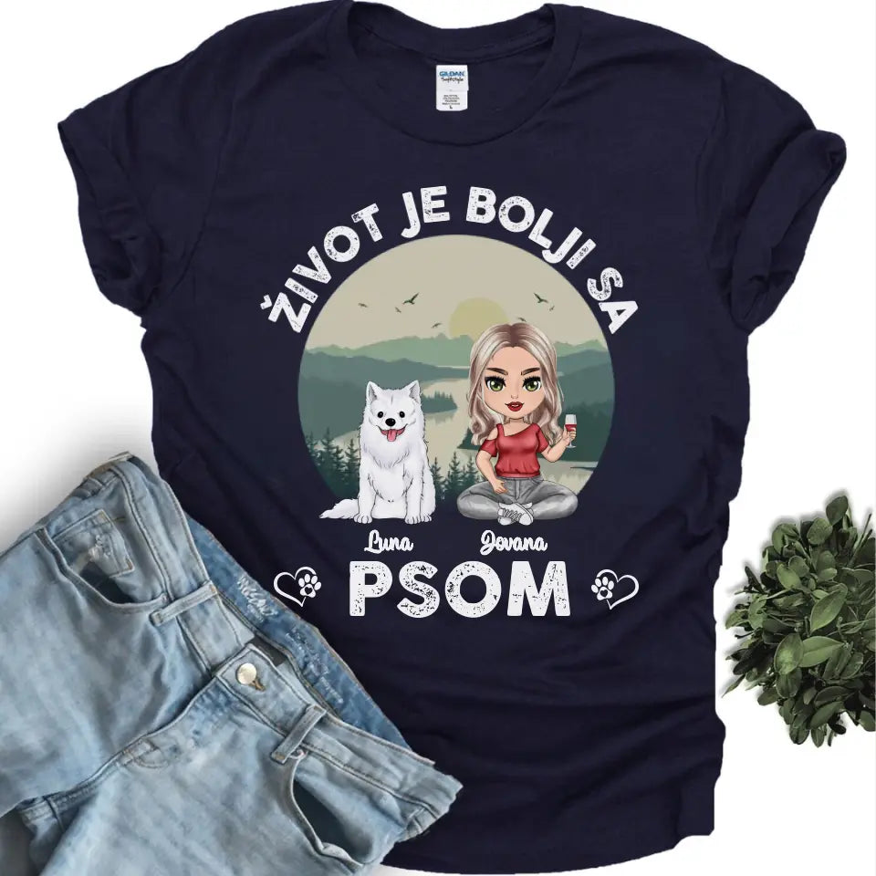 Život je bolji sa psom Majica