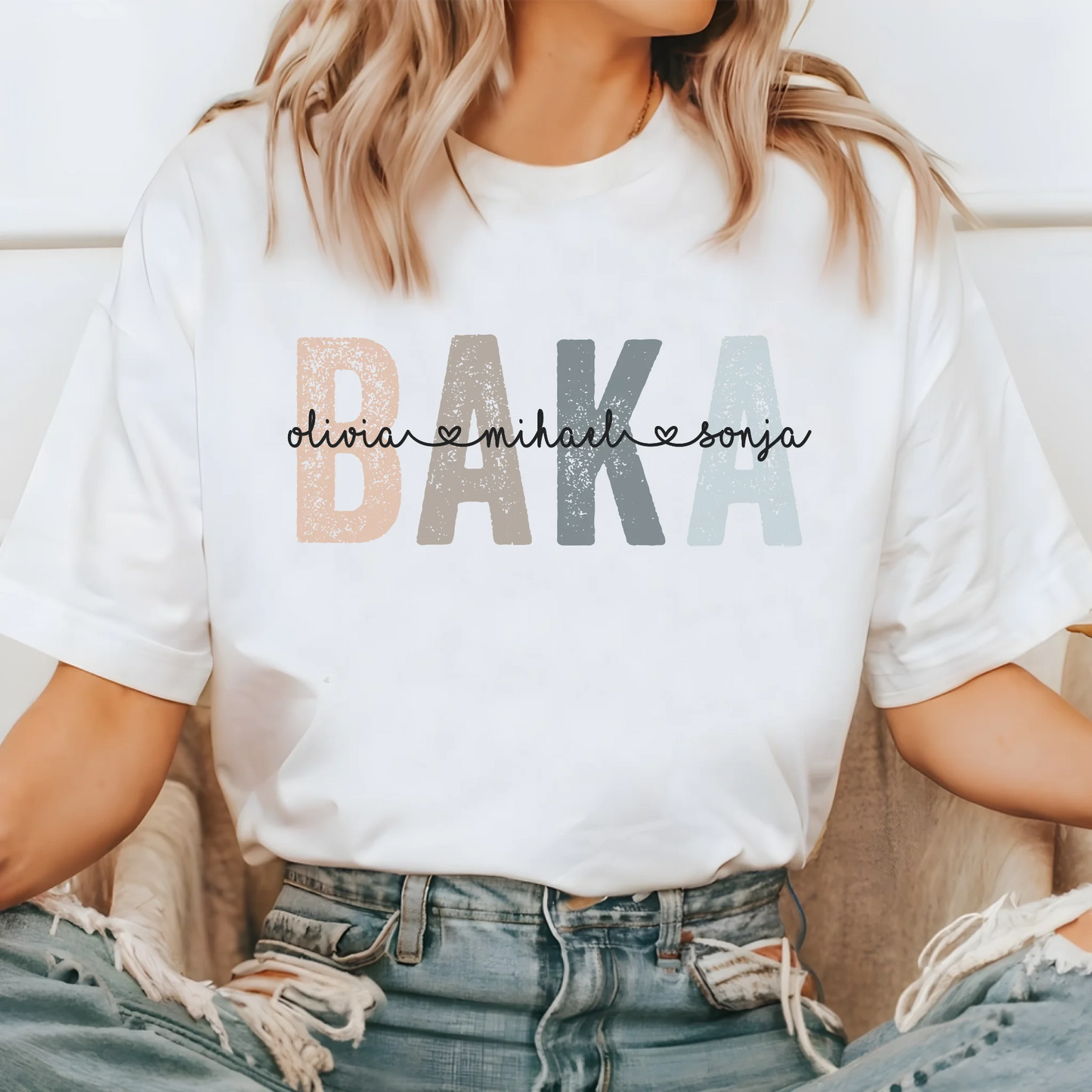 Baka Majica - Dodajte Imena Svoje Dece