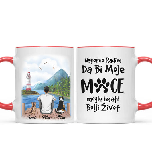 Muškarac i Mačke Šoljica