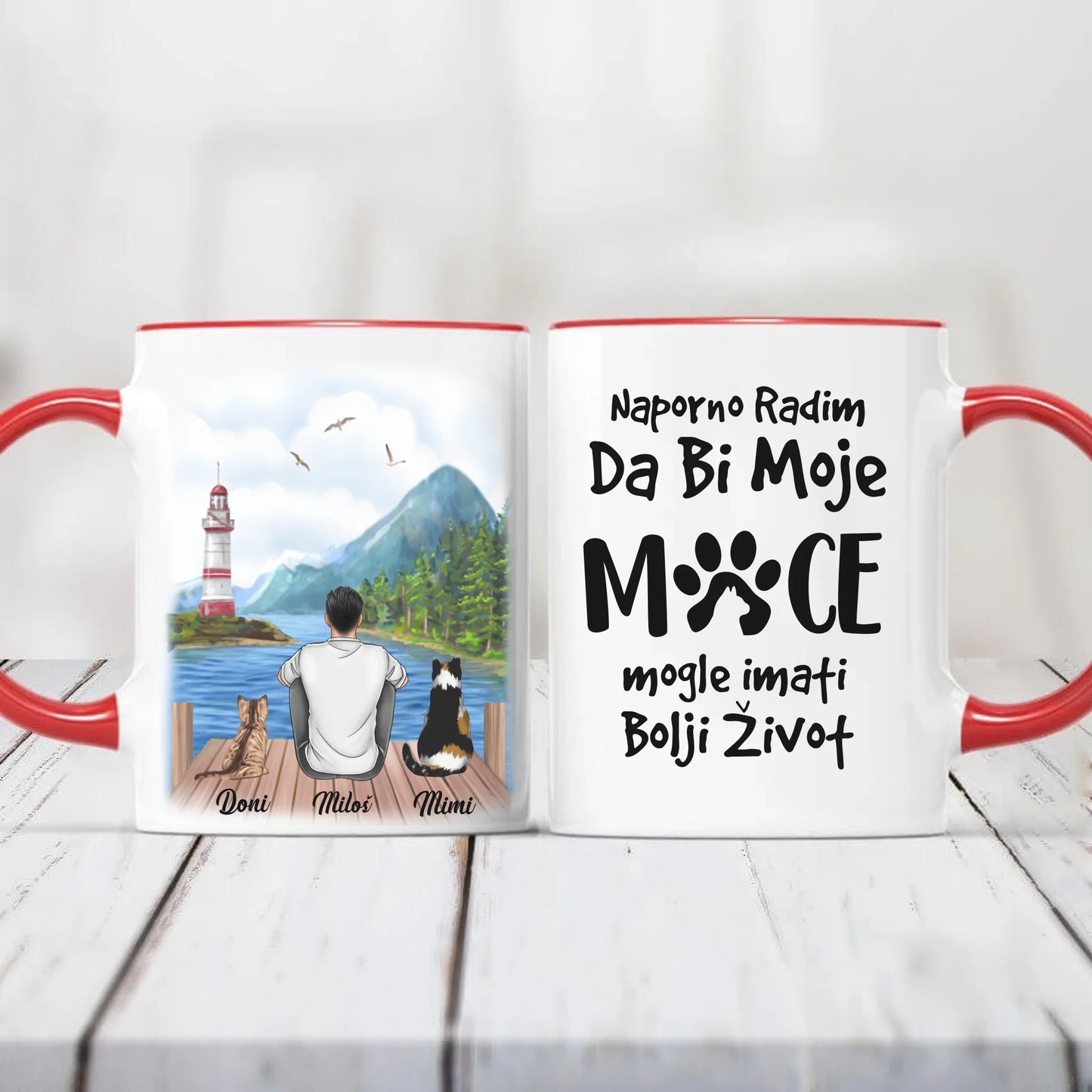 Muškarac i Mačke Šoljica