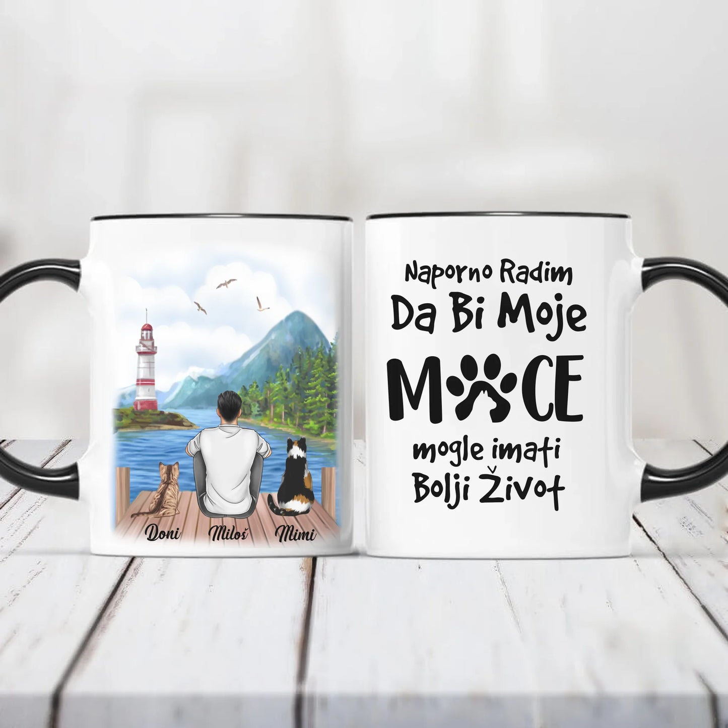 Muškarac i Mačke Šoljica