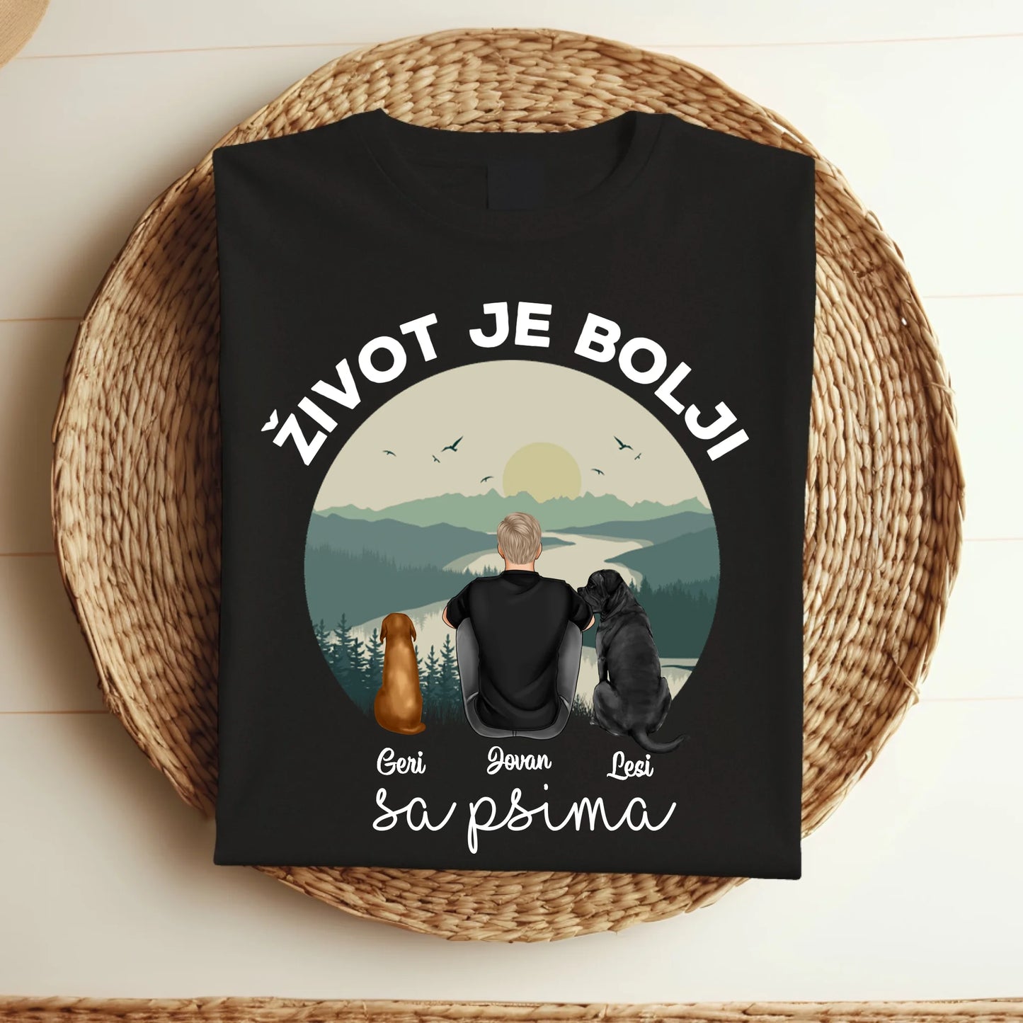 Život je bolji sa psom - Dečak - Majica