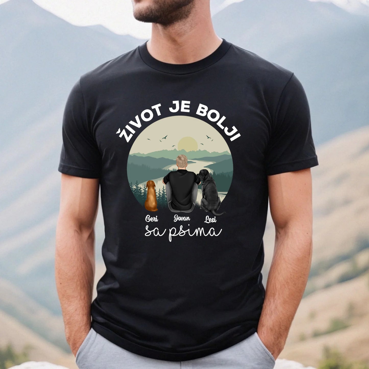 Život je bolji sa psom - Dečak - Majica