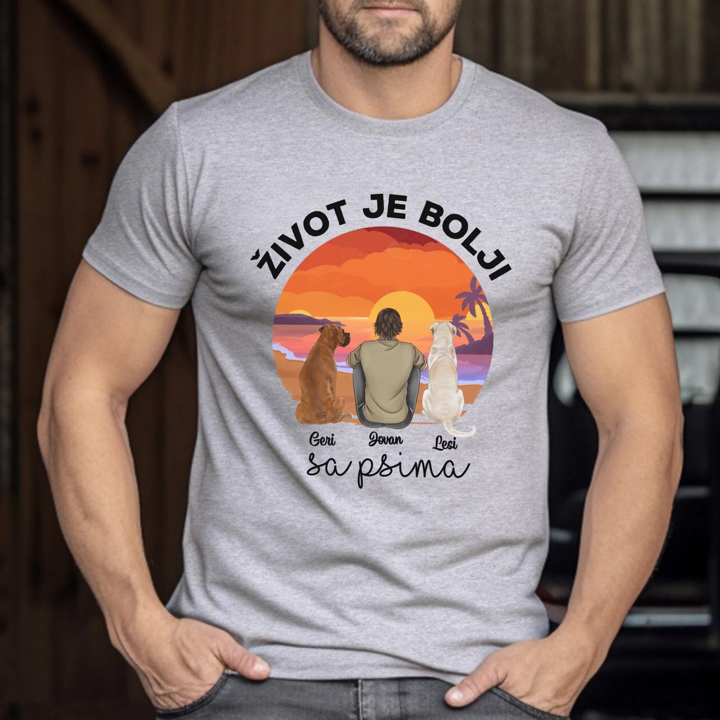 Život je bolji sa psom - Dečak - Majica