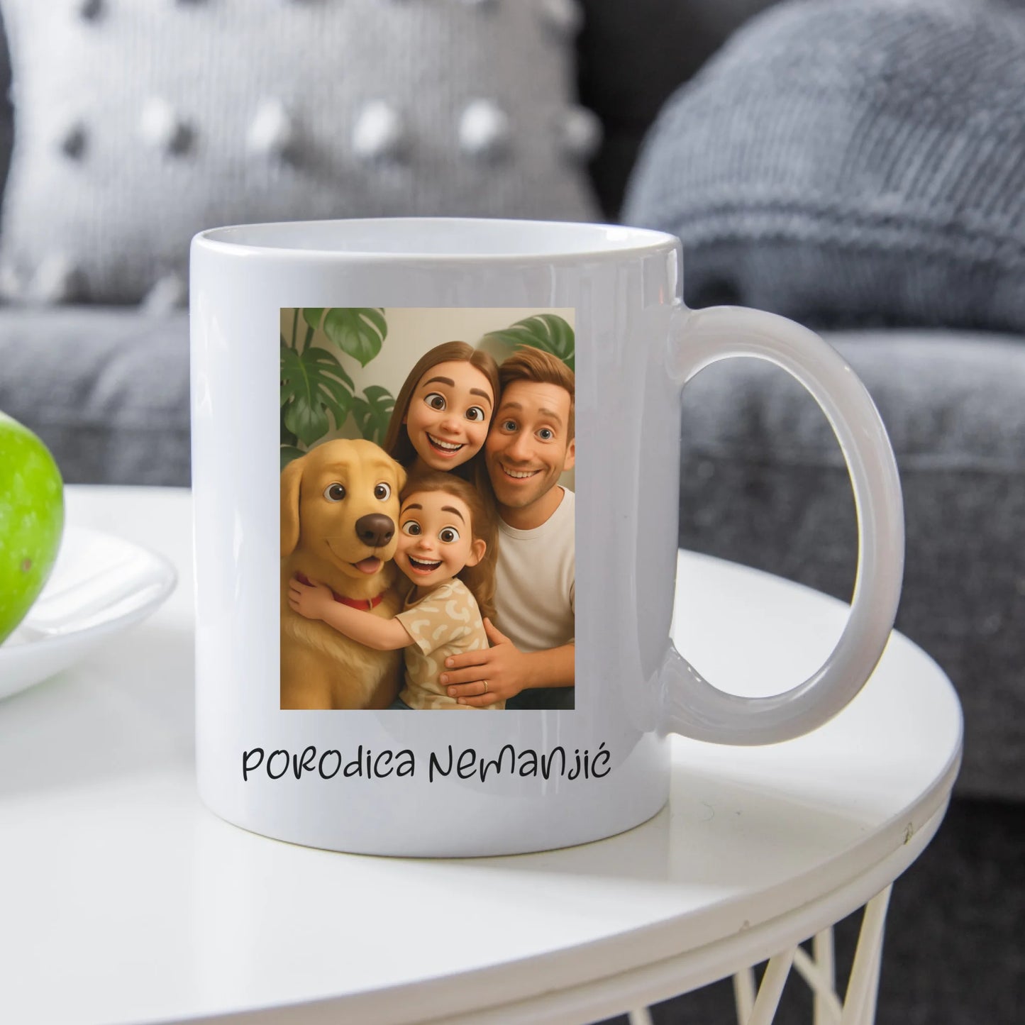 Tvoja fotografija u crtanom obliku - sa textom - Šoljica