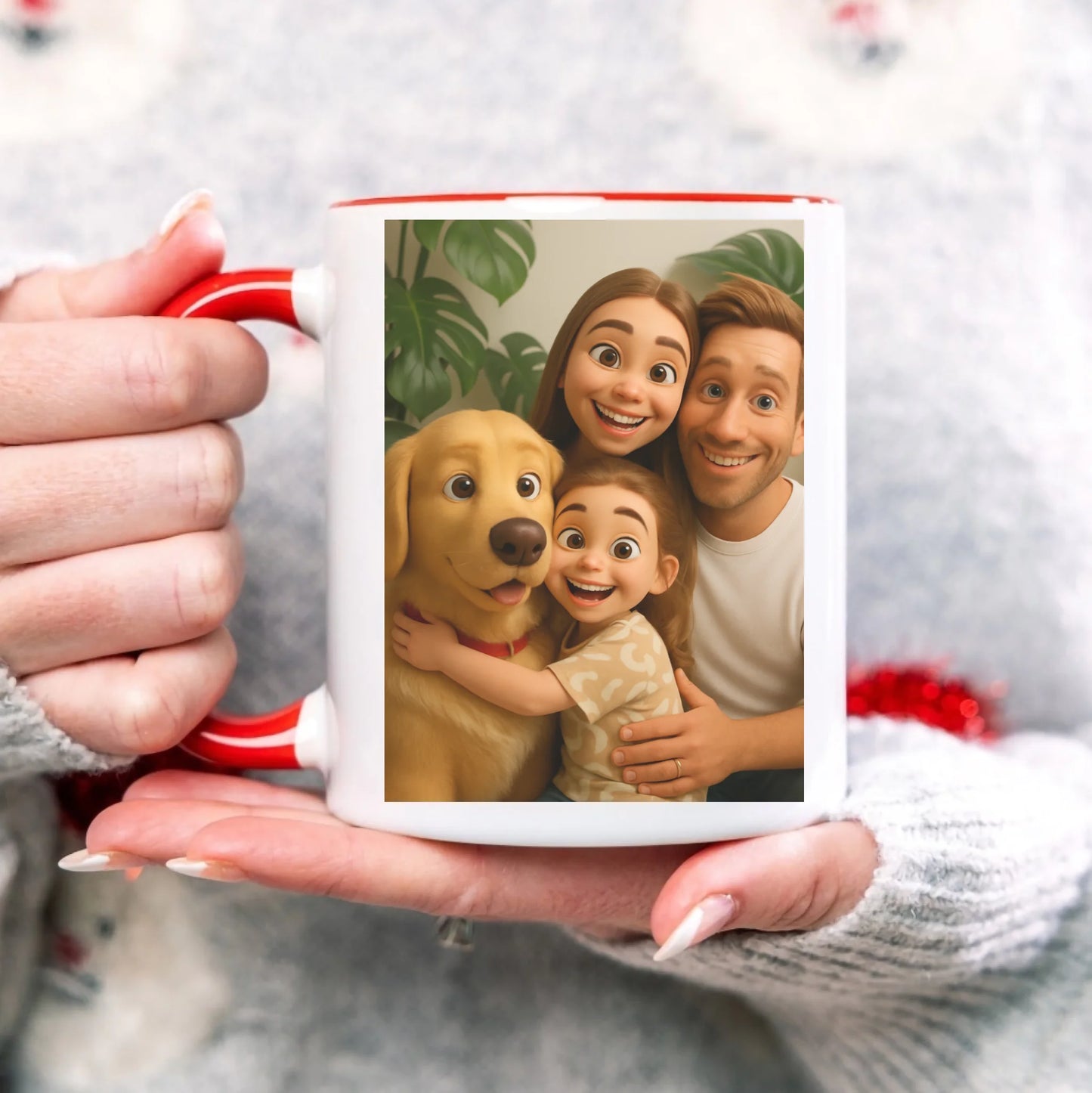 Tvoja fotografija u crtanom obliku - sa textom - Šoljica