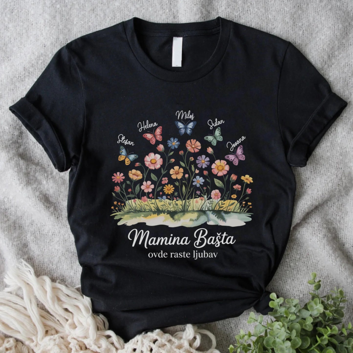 Mamina bašta sa leptirićima - Majica